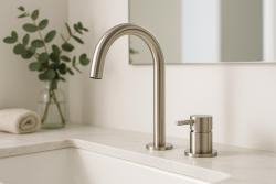 MURO TUA Rubinetto lavabo a 2 fori cromato con bocca rotonda 1208972104